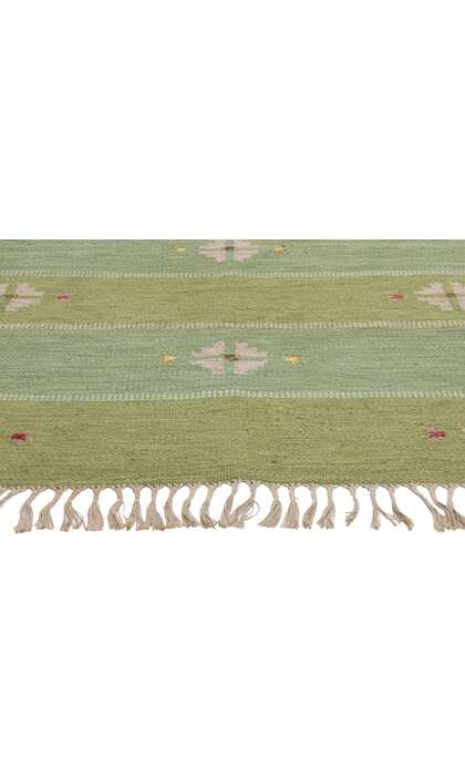 5 x 7 Nils Nilsson Vintage Swedish Scandinavian Rollakan Rug 79034