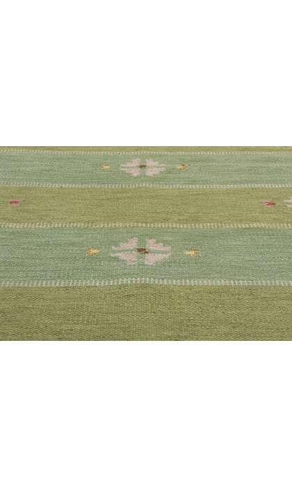 5 x 7 Nils Nilsson Vintage Swedish Scandinavian Rollakan Rug 79034