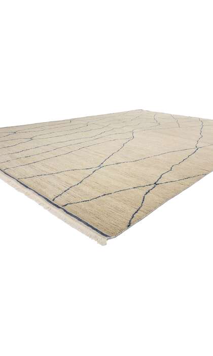 10 x 14 Rippled Silence Organic Modern Moroccan Rug 31281