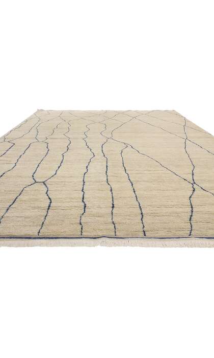 10 x 14 Rippled Silence Organic Modern Moroccan Rug 31281