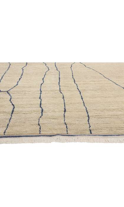 10 x 14 Rippled Silence Organic Modern Moroccan Rug 31281