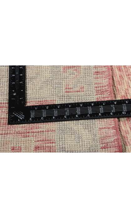 3 x 13 Modern Pink Turkish Oushak Rug Runner 53973