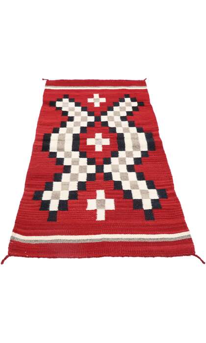 2 x 5 Antique Red Ganado Navajo Rug 77958