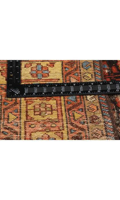 4 x 7 Distressed Antique Persian Hamadan Rug 79020