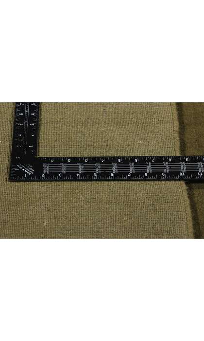 10 x 12 Solid Olive Green Modern Rug 31157