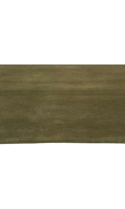 5 x 7 Solid Olive Green Modern Rug 31166