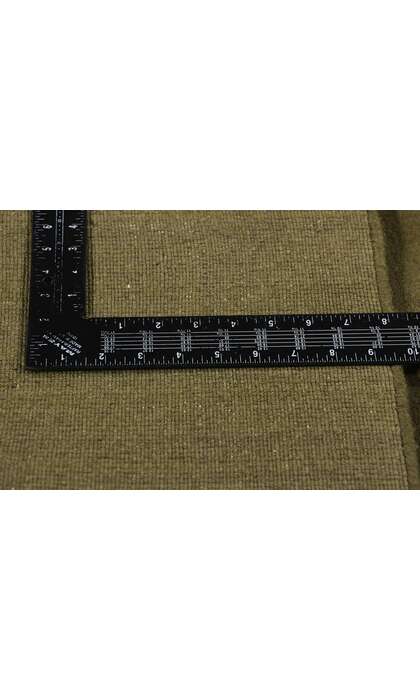 5 x 7 Solid Olive Green Modern Rug 31167