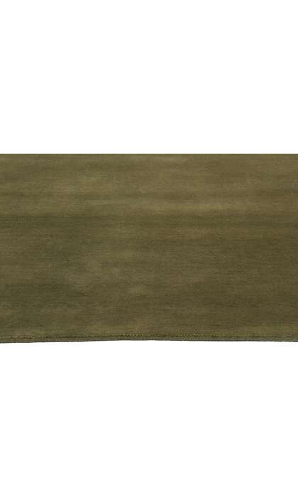 5 x 7 Solid Olive Green Modern Rug 31167