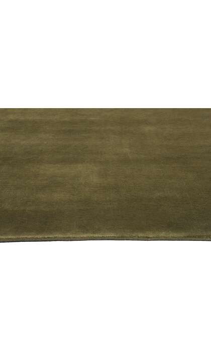 5 x 8 Solid Olive Green Modern Rug 31175