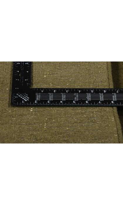 5 x 8 Solid Olive Green Modern Rug 31176