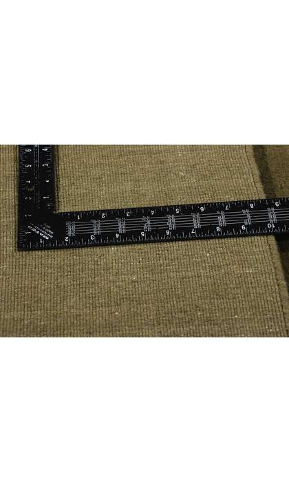 8 x 10 Solid Olive Green Modern Rug 31152