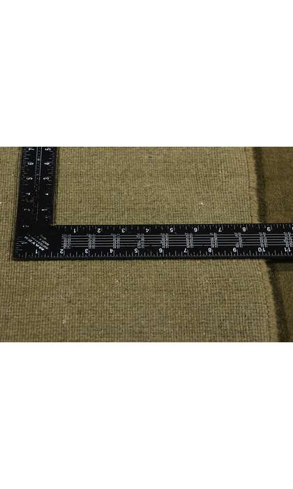 8 x 10 Solid Olive Green Modern Rug 31158