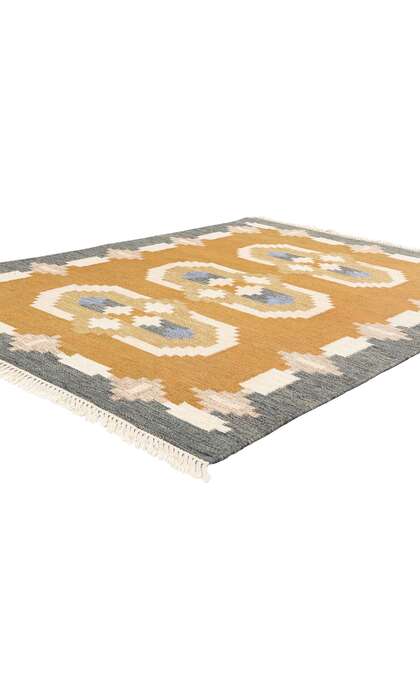5 x 8 Vintage Swedish Scandinavian Rollakan Rug 79040