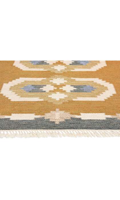 5 x 8 Vintage Swedish Scandinavian Rollakan Rug 79040