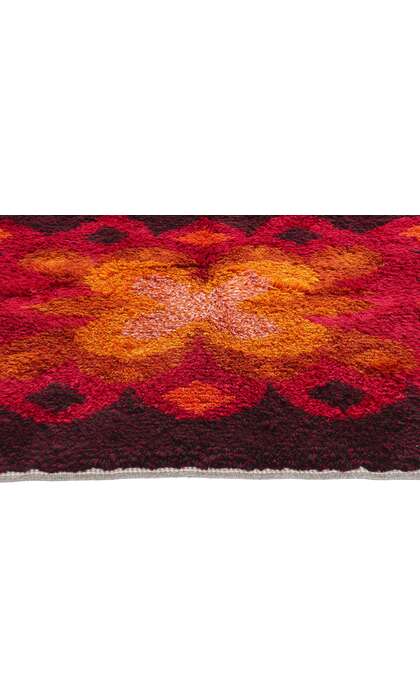 5 x 7 Vintage Swedish Scandinavian Rya Rug 79051