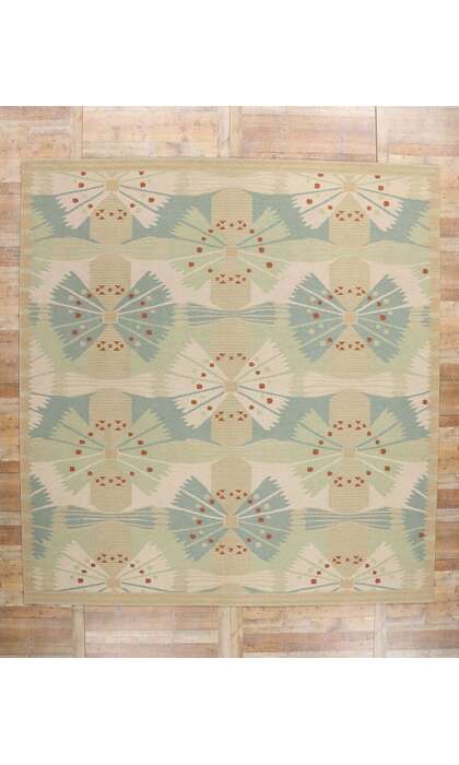 11 x 12 Scandinavian Modern Swedish Inspired Kilim Rug 31102