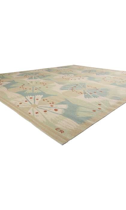 12 x 15 Scandinavian Modern Swedish Inspired Kilim Rug 31101