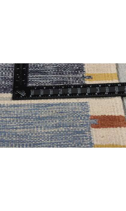 10 x 14 Scandinavian Modern Swedish Inspired Kilim Rug 31121