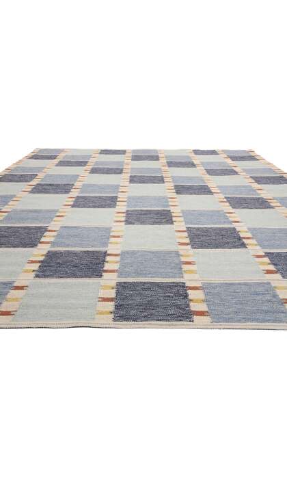 10 x 14 Scandinavian Modern Swedish Inspired Kilim Rug 31121