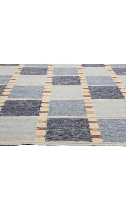 10 x 14 Scandinavian Modern Swedish Inspired Kilim Rug 31121