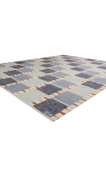 9 x 12 Scandinavian Modern Swedish Inspired Kilim Rug 31122