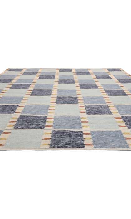 9 x 12 Scandinavian Modern Swedish Inspired Kilim Rug 31122