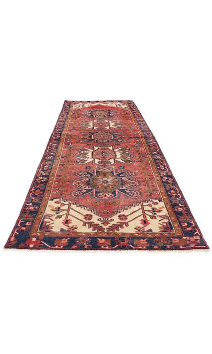 3 x 11 Vintage Persian Heriz Rug Runner 79008
