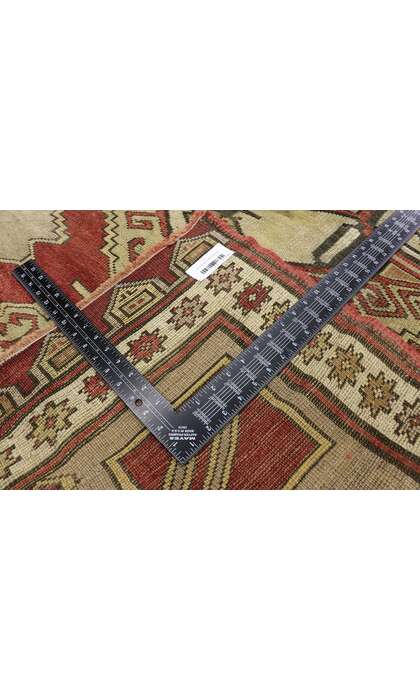 4 x 9 Vintage Turkish Oushak Rug Runner 52148