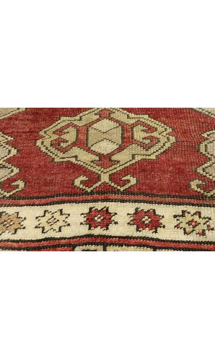 4 x 9 Vintage Turkish Oushak Rug Runner 52148
