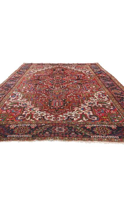 8 x 11 Antique Persian Heriz Rug 79021