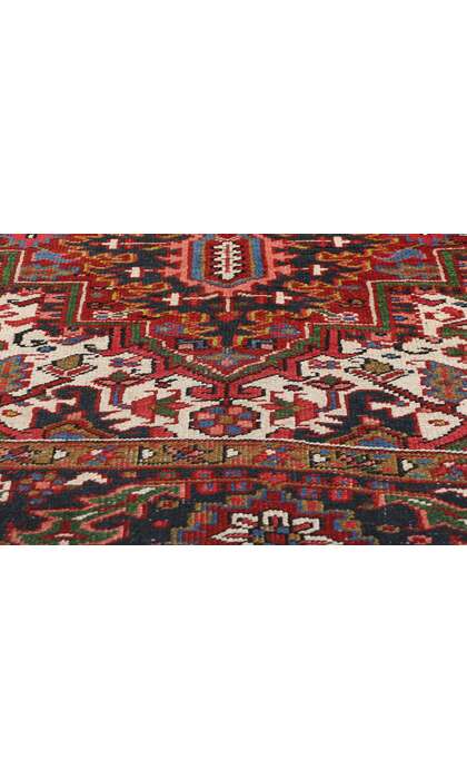 8 x 11 Antique Persian Heriz Rug 79021