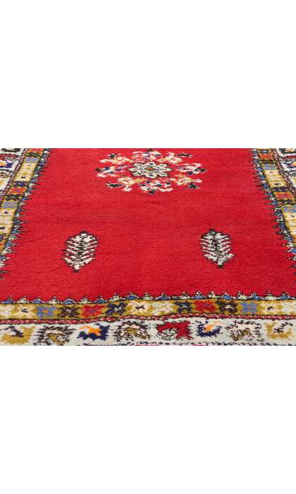 4 x 6 Vintage Red Rabat Moroccan Rug 79005