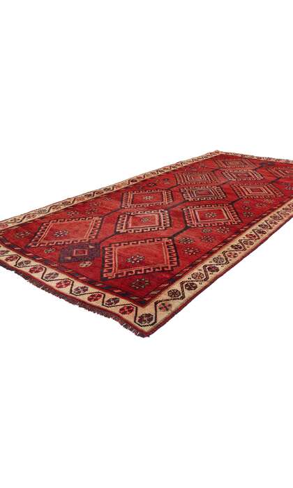 4 x 9 Vintage Red Persian Shiraz Rug 79079