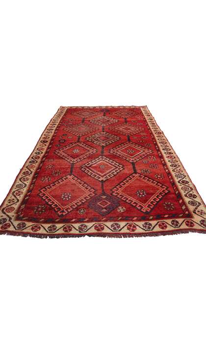 4 x 9 Vintage Red Persian Shiraz Rug 79079