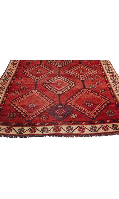 4 x 9 Vintage Red Persian Shiraz Rug 79079