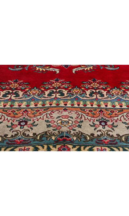10 x 13 Vintage Red Persian Tabriz Rug 79067