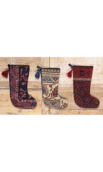 1 x 2 Antique Rug Christmas Stocking 79109