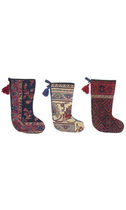 1 x 2 Antique Rug Christmas Stocking 79108