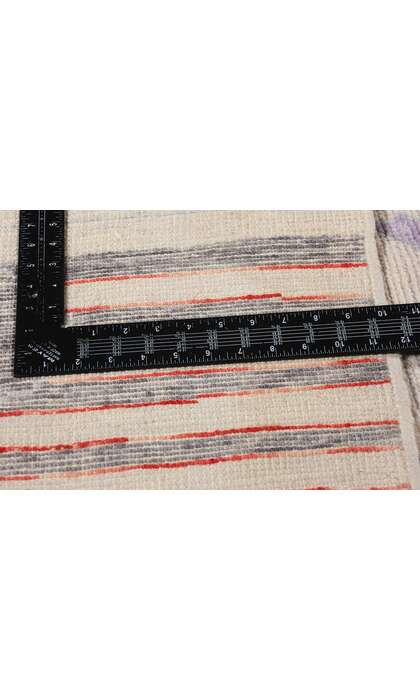 9 x 10 Abstract Orphism Modern Turkish Oushak Rug 53982