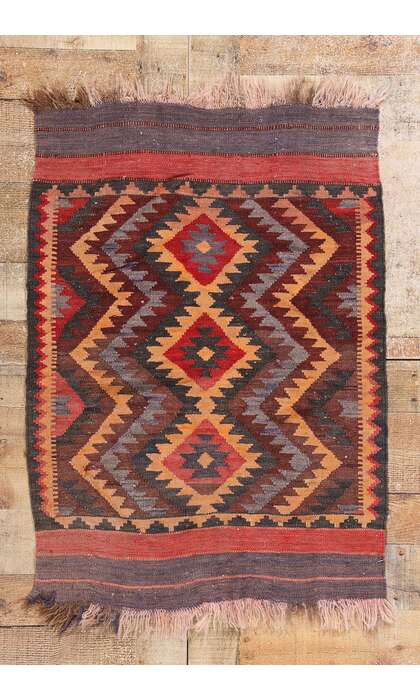 2 x 3 Antique Maimana Afghan Kilim Rug 79069