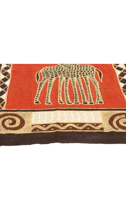 3 x 5 Vintage African Giraffe Batik Tapestry 79089