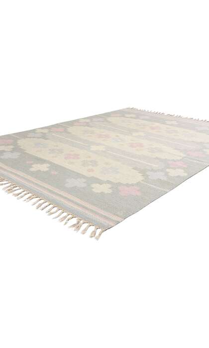 5 x 8 Anna Johanna Angstrom Vintage Swedish Scandinavian Rollakan Rug 79046