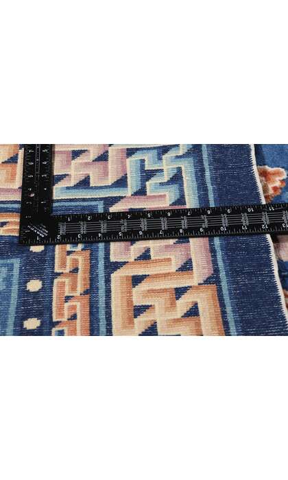 6 x 9 Antique Blue Chinese Peking Rug 79078