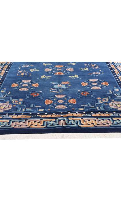 6 x 9 Antique Blue Chinese Peking Rug 79078