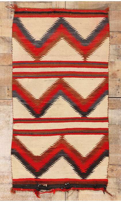 2 x 5 Antique Eye Dazzler Navajo Rug 79083