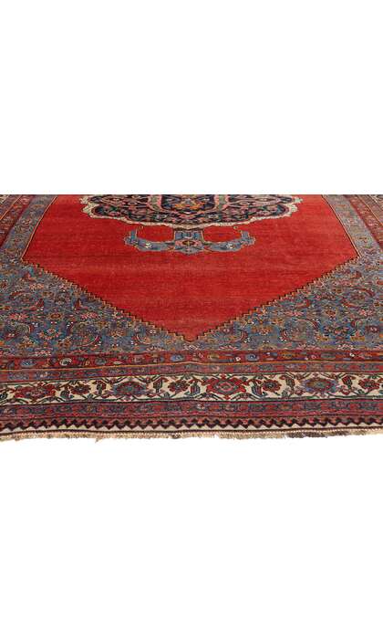 7 x 12 Late 19th Century Antique Persian Halvai Bijar Rug 79080