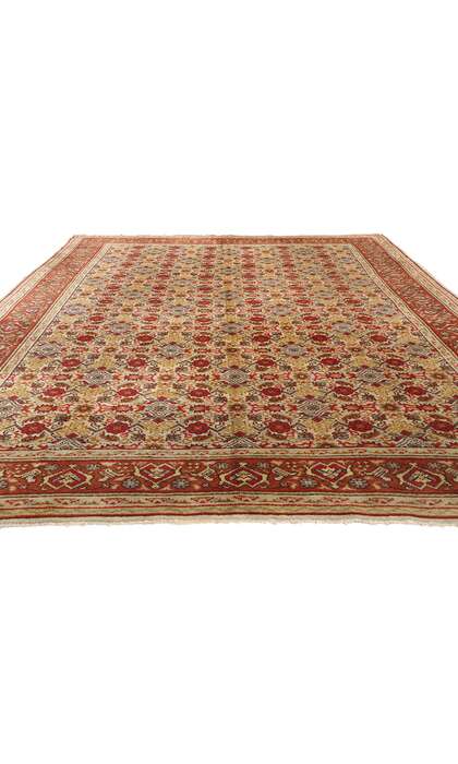 8 x 11 Late 19th Century Antique Turkish Oushak Rug 79086