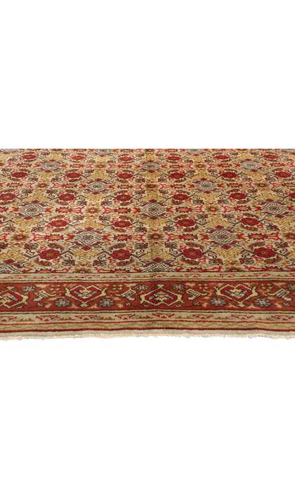 8 x 11 Late 19th Century Antique Turkish Oushak Rug 79086