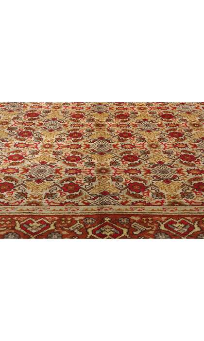 8 x 11 Late 19th Century Antique Turkish Oushak Rug 79086