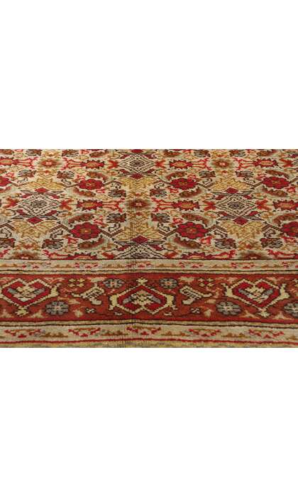 8 x 11 Late 19th Century Antique Turkish Oushak Rug 79086